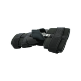 Black Flex Pop Elbow brace with adjustable straps and metal hinges, made in the USA, best orthopedic braces for B2B.
