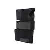 Black adjustable wrist extension splint with breathable fabric and Velcro straps, ergonomic support design, made in the USA, .