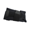Black adjustable wrist extension splint with breathable fabric and hook-and-loop straps, made in the USA, RCaI ergonomic.