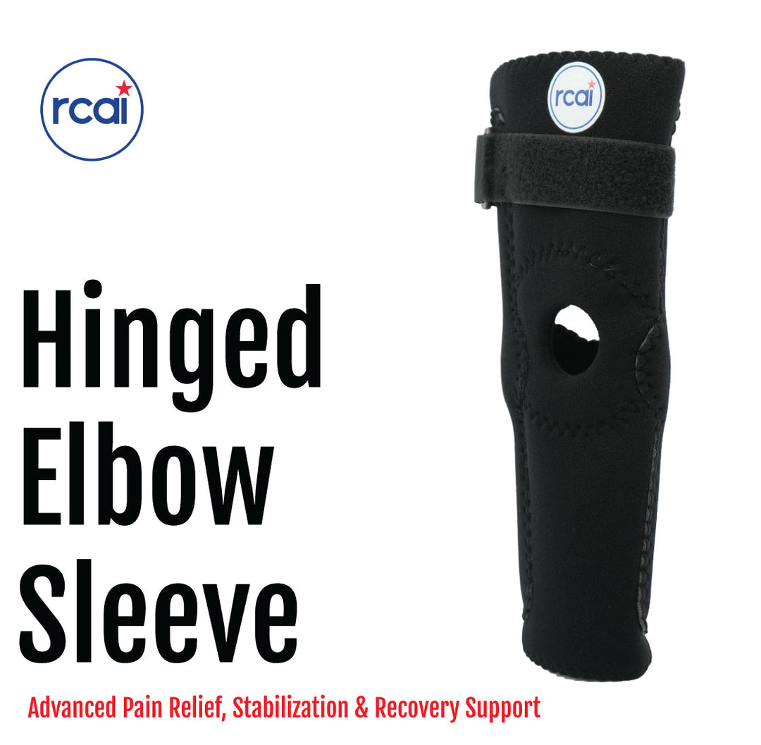 RCAI Hinged Elbow Sleeve Advanced Pain Relief, Stabilization & Recovery Support