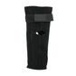 Black RCAI hinged elbow sleeve with adjustable hook-and-loop straps, open elbow design, made in the USA, best orthopedic.
