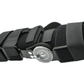 Black semi-rigid ratchet POP knee brace with adjustable straps, made in the USA, by RCAI for B2B orthopedics wholesale, best .