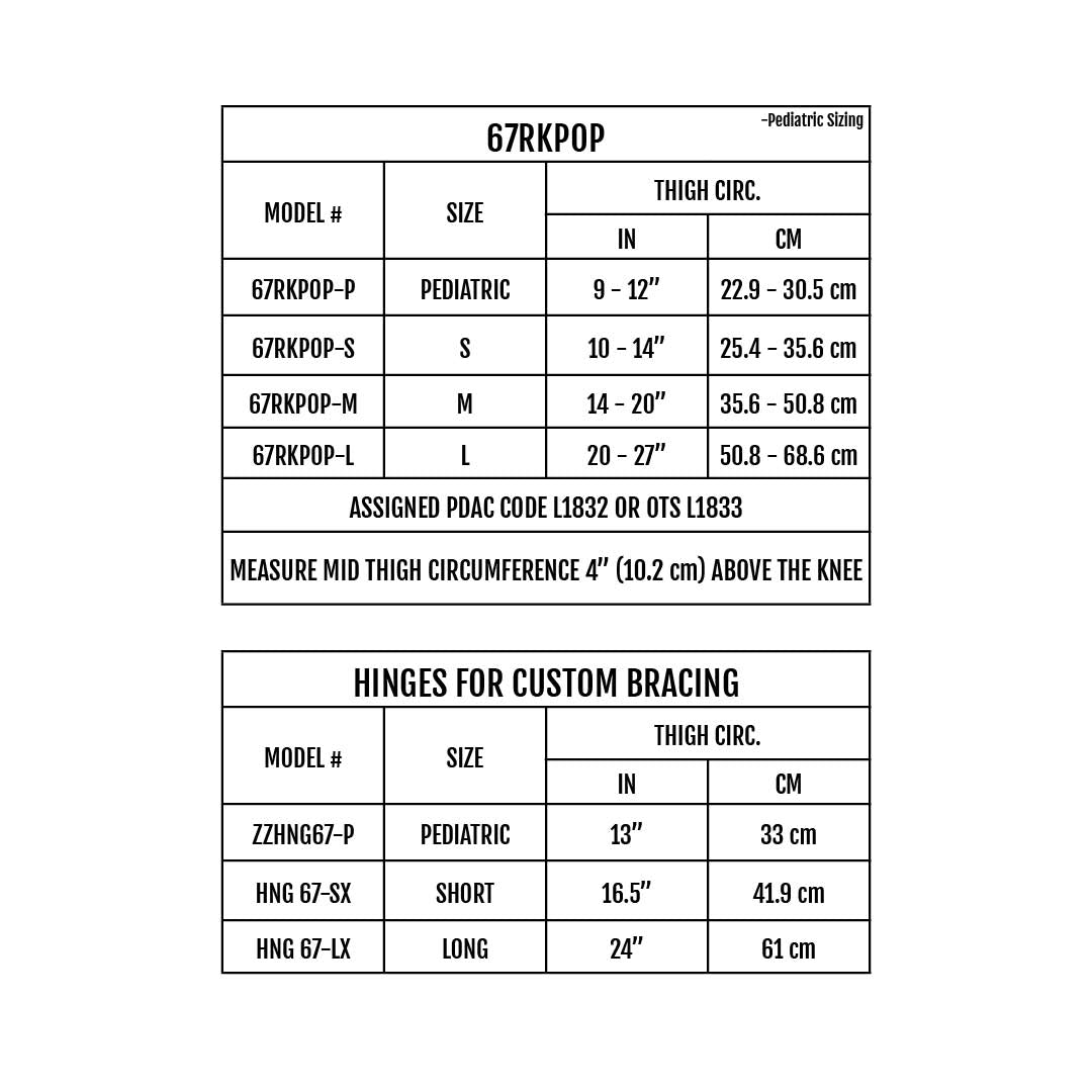 Sizing Chart