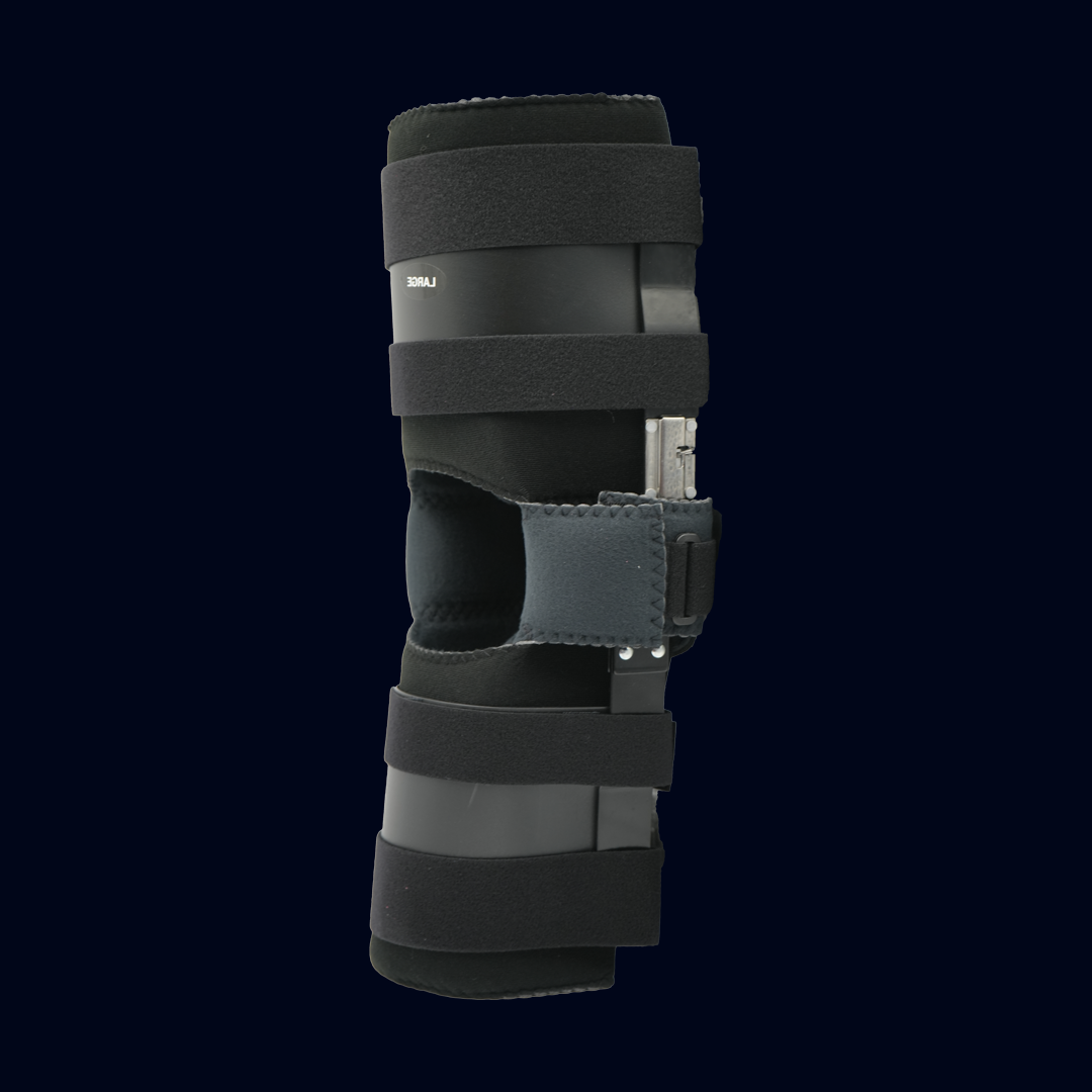 Ratchet Post Operative Pin (POP) Knee Brace - Restorative Care of America, Inc.