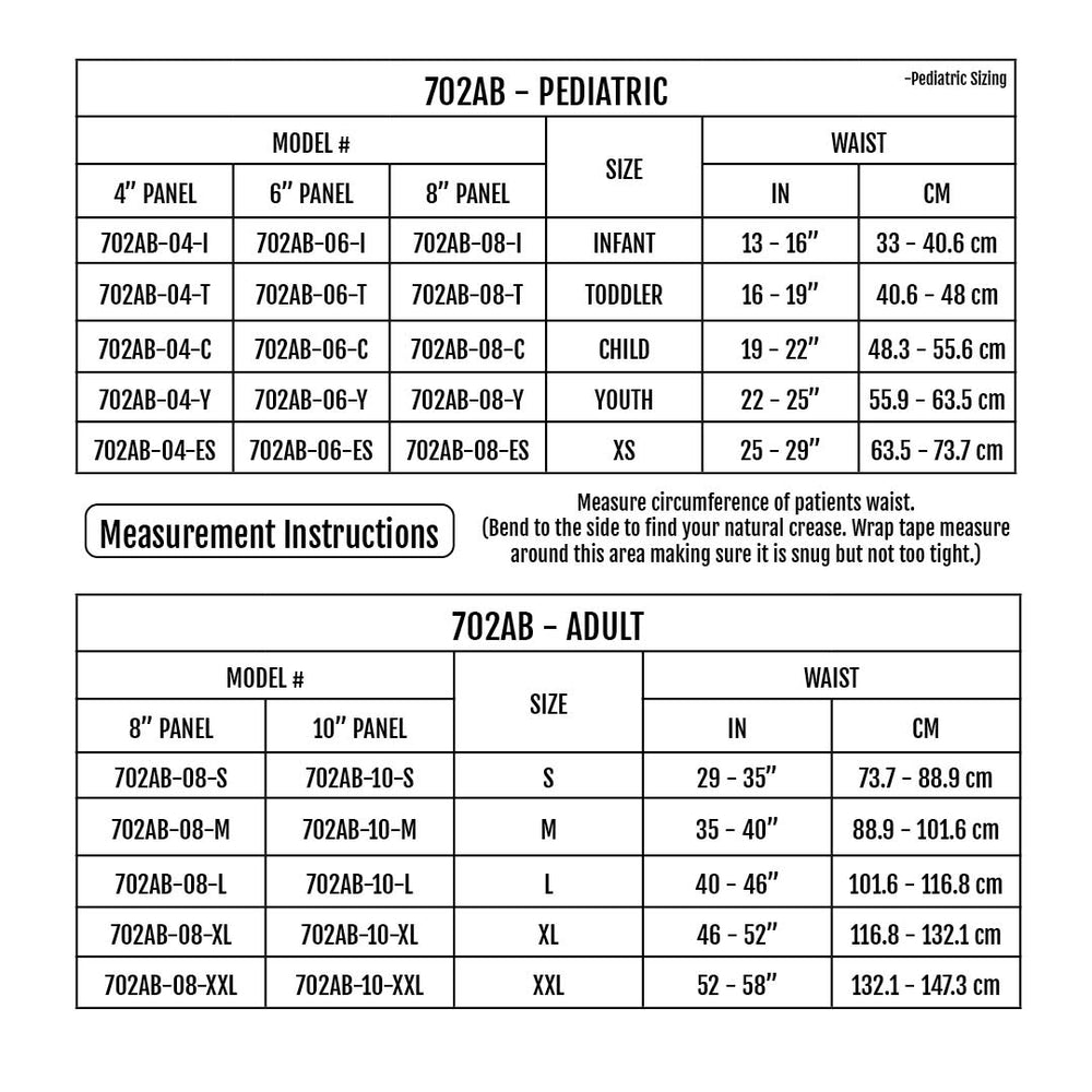 Sizing Chart