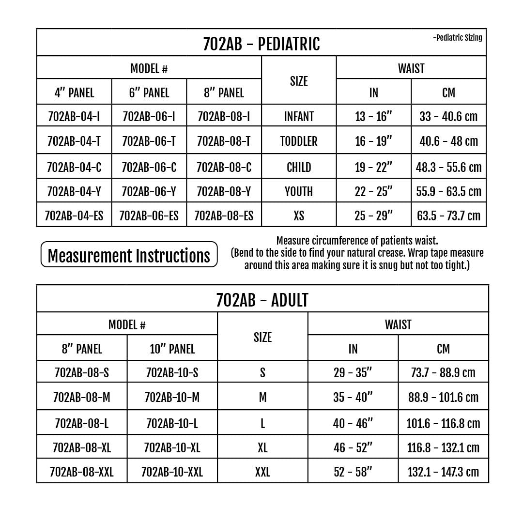 Sizing Chart