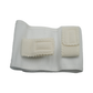 White cloth infant shoulder immobilizer with two padded Velcro straps, made in the USA, RCAI B2B orthopedics wholesale best.
