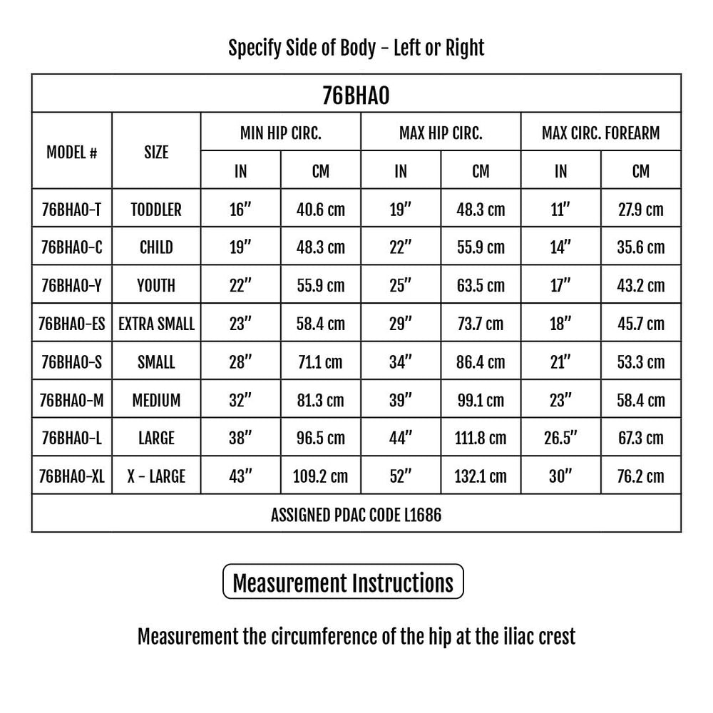 Sizing Chart