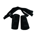 Black pediatric post operative pin knee brace accessory kit with adjustable straps, made in the USA, best orthopedic braces.