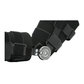Black Post Operative Pin® knee brace with adjustable metal hinge, multiple Velcro straps, made in the USA, RCAI, best.