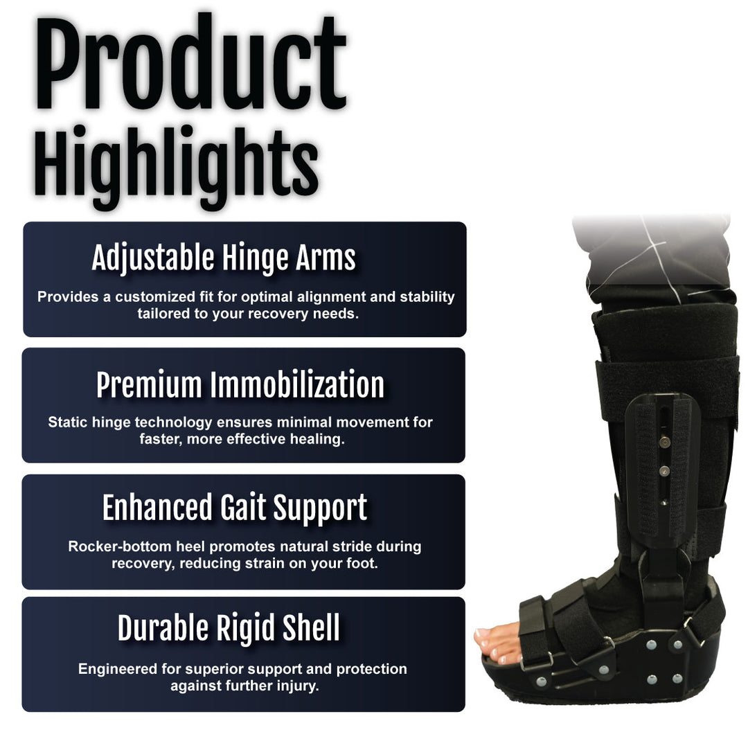 RCAI TA Boot - Lightweight Orthopedic Recovery Boot for Foot & Ankle