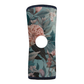 RCAI Art reversible knee sleeve in teal with large pink floral pattern, made in the USA, best orthopedic braces.