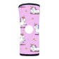 Pink reversible infant knee sleeve with playful white unicorns and stars, made in the USA, RCAI best orthopedic braces for.