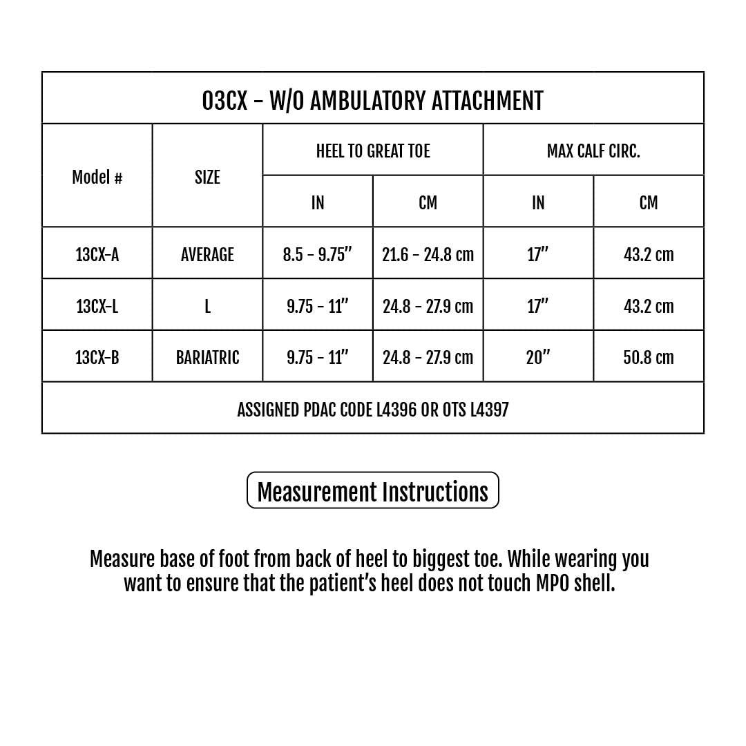 Sizing Chart