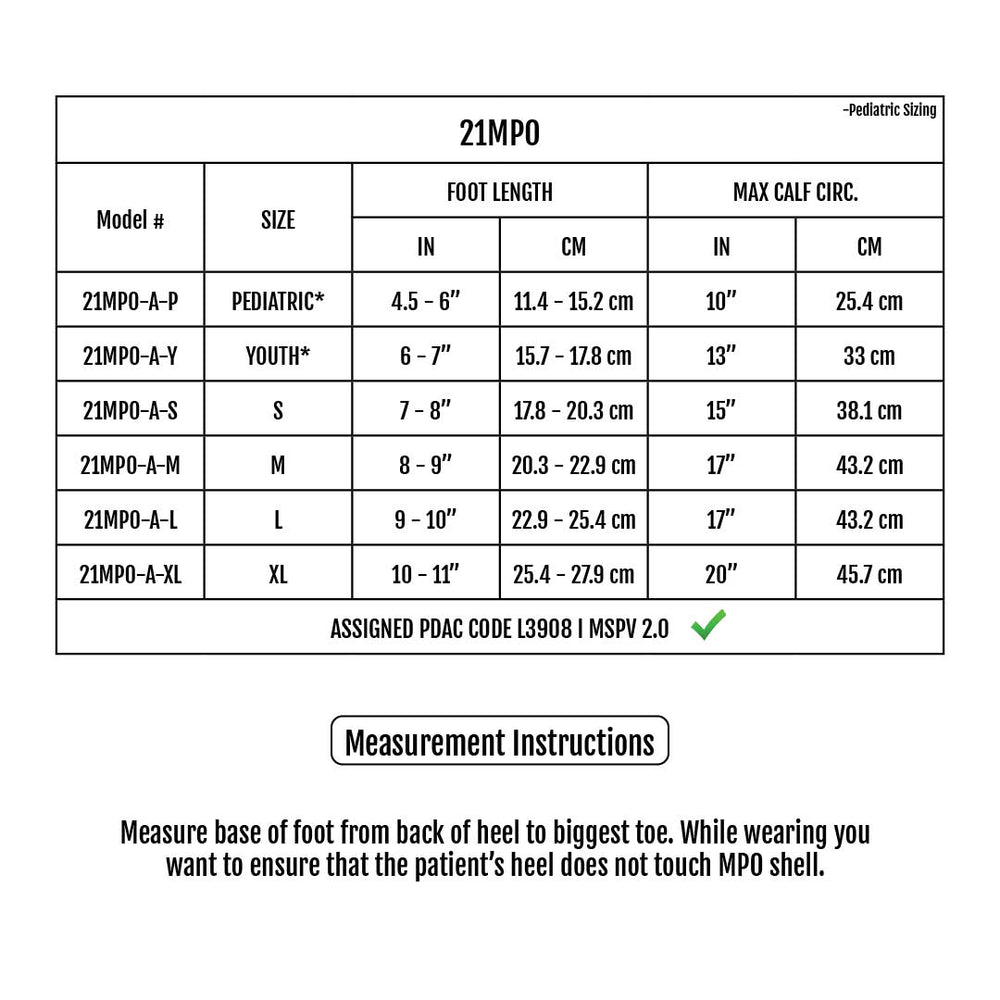 Sizing Chart