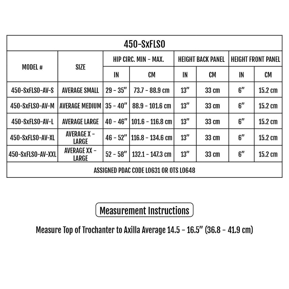 Sizing Chart