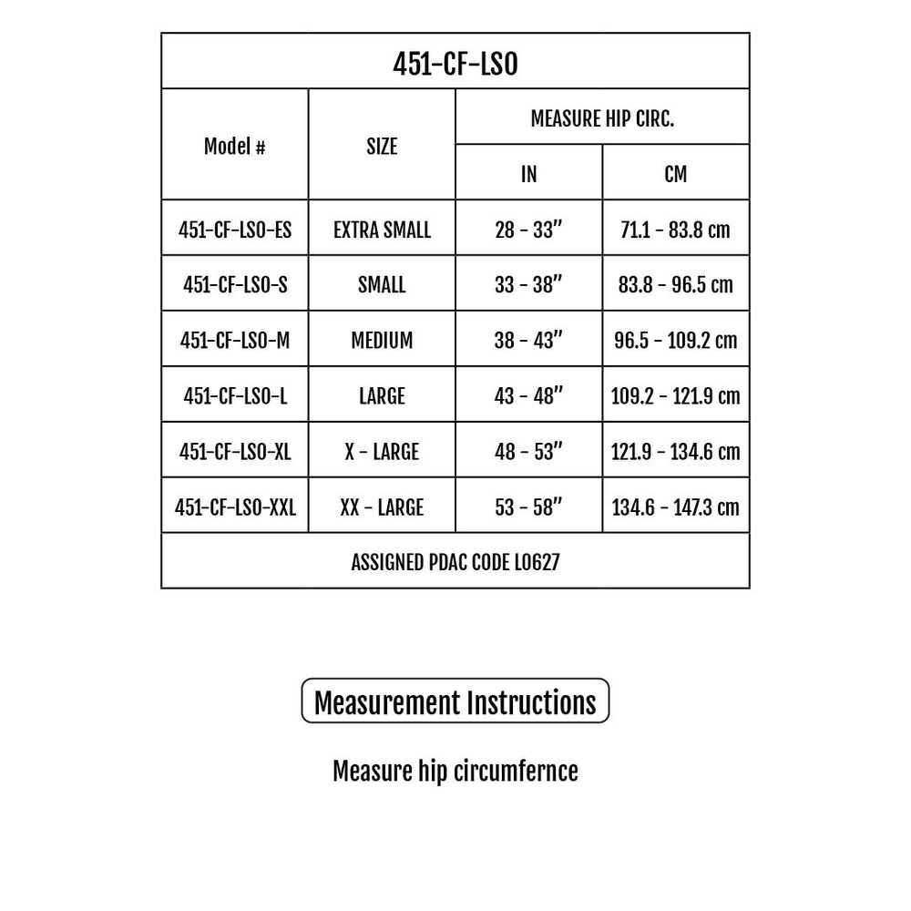 Sizing Chart