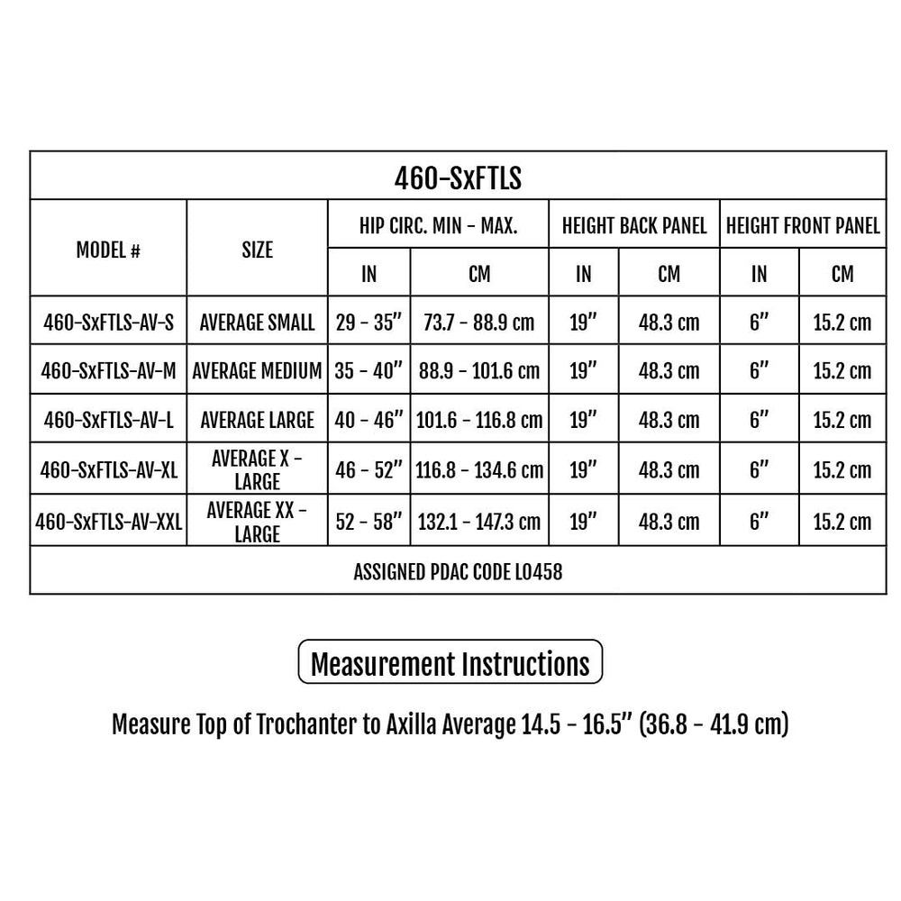 Sizing Chart