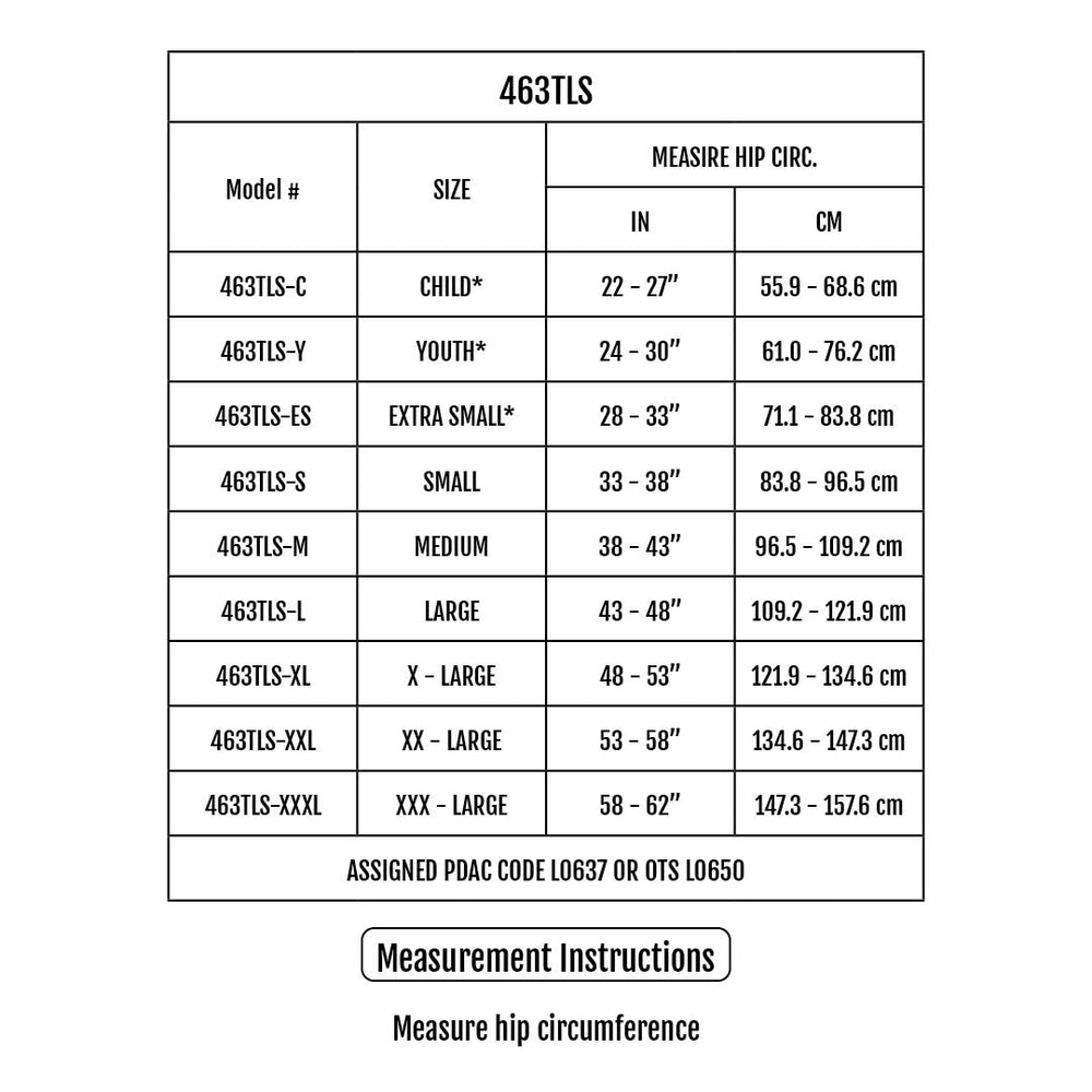 Sizing Chart