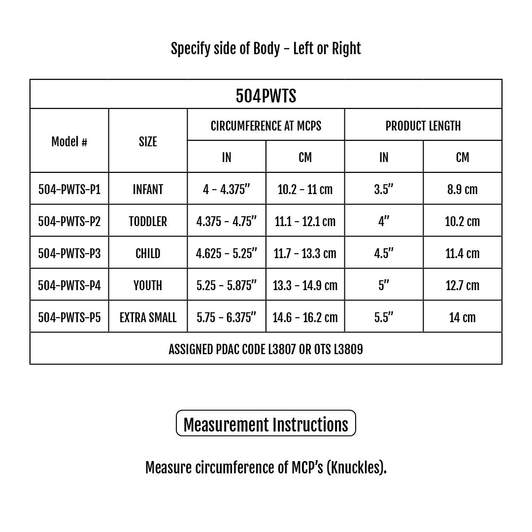 Sizing Chart