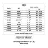Sizing Chart