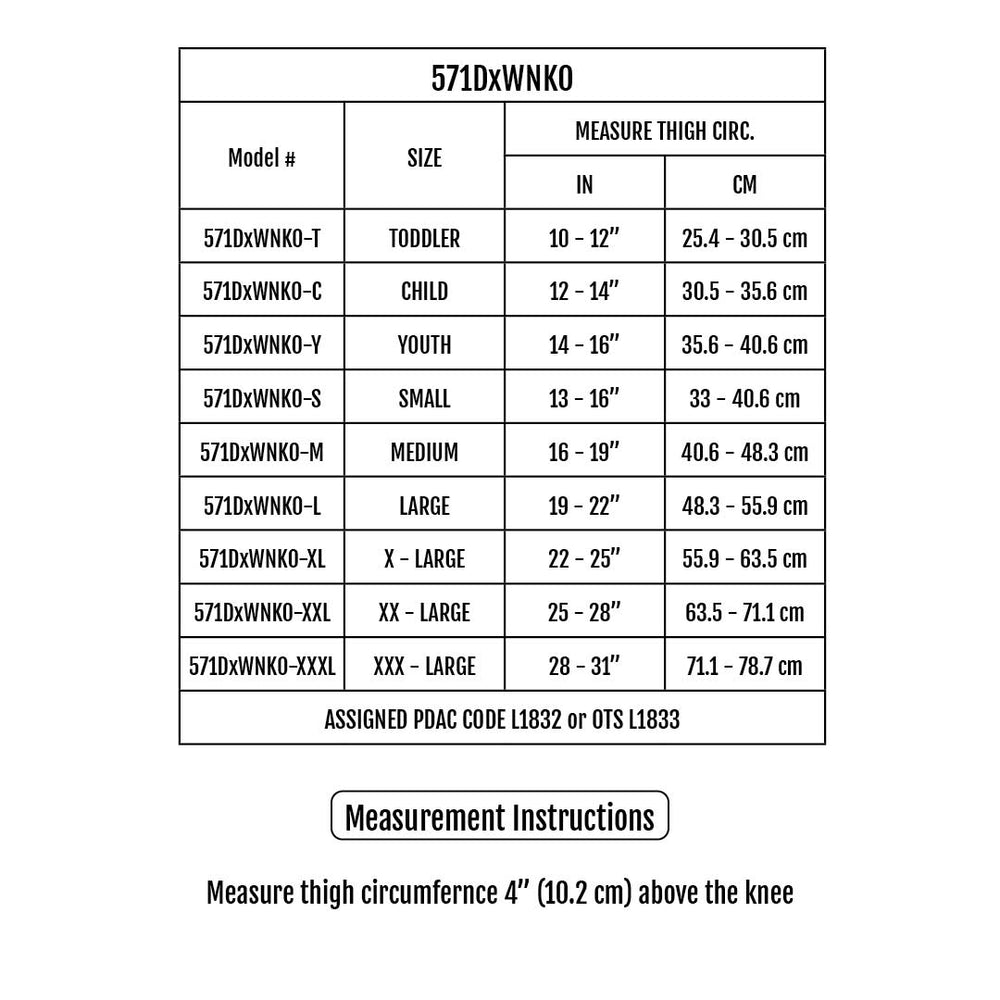 Sizing Chart
