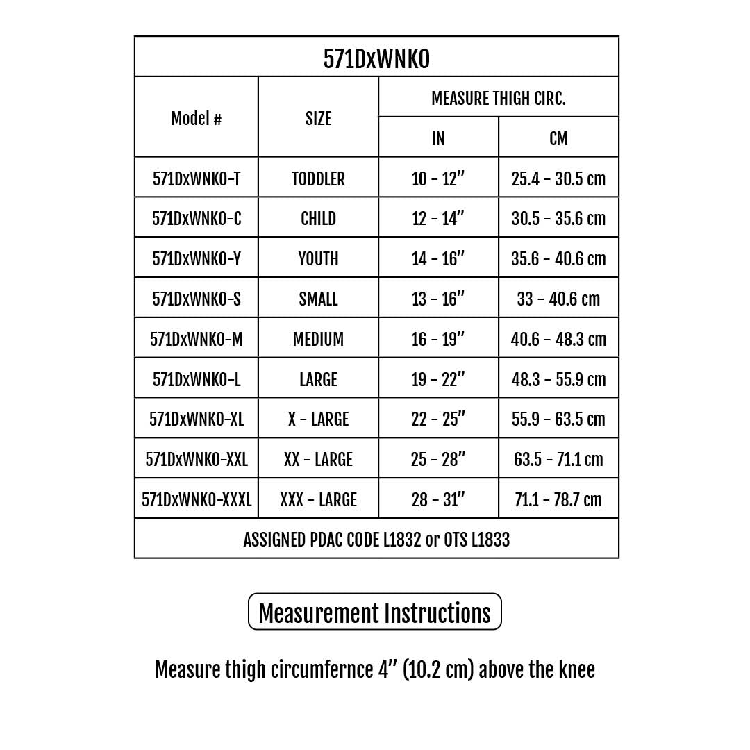 Sizing Chart
