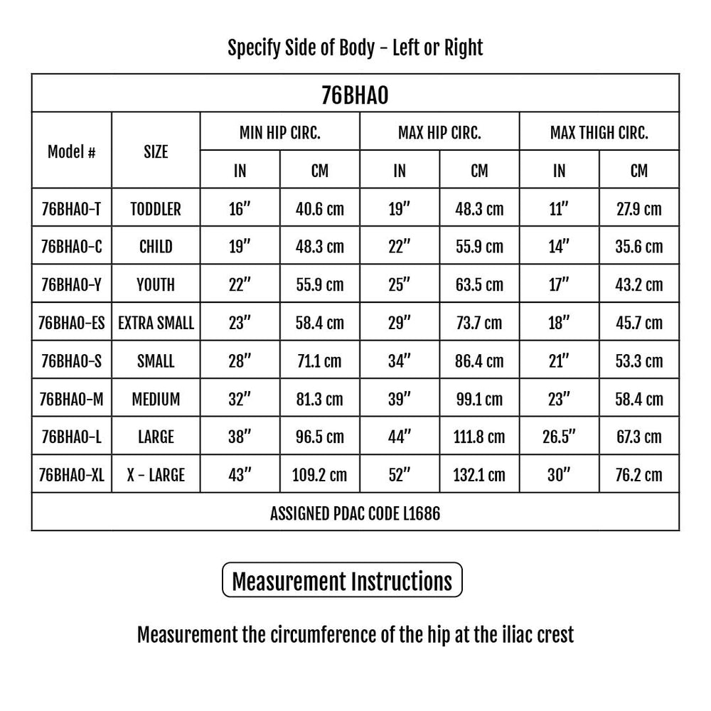 Sizing Chart