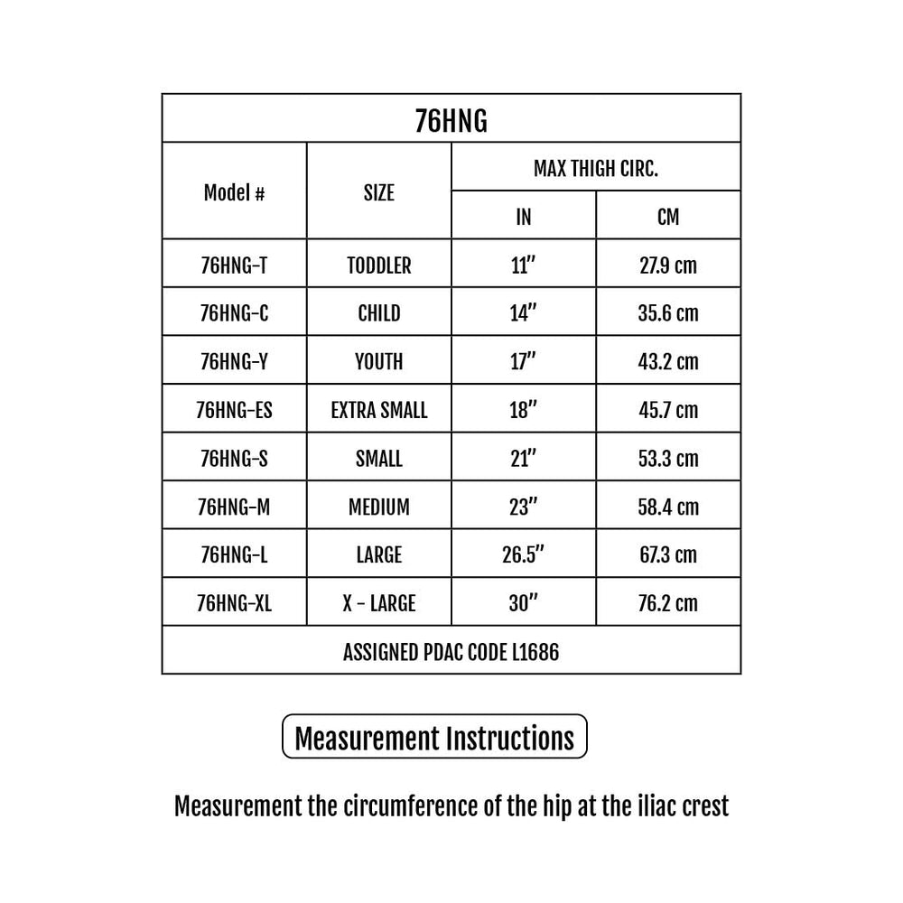 Sizing Chart