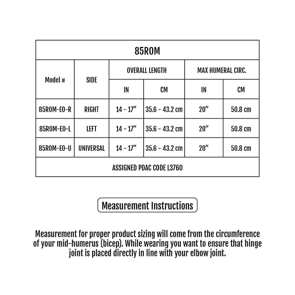 Sizing Chart