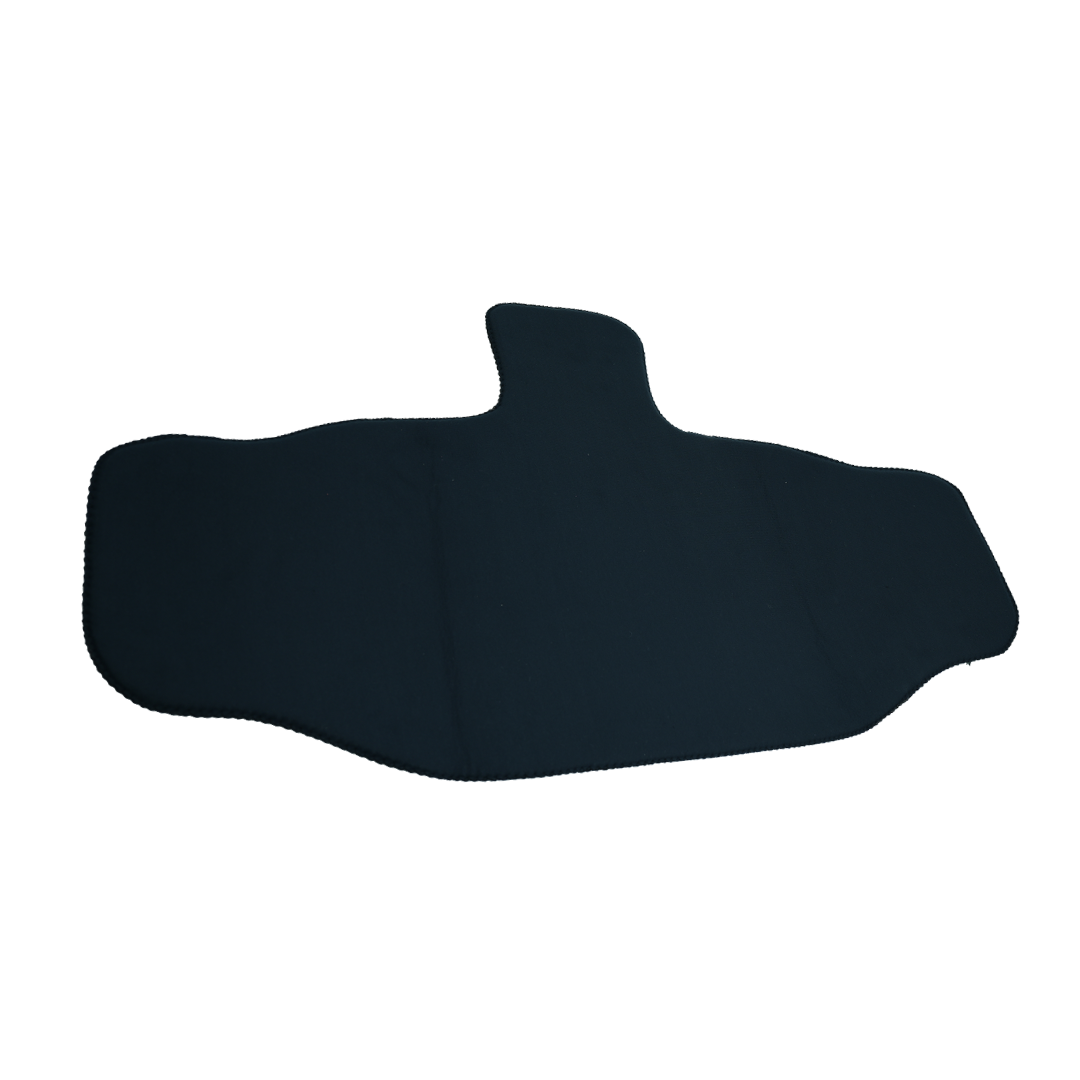 Black contoured TLSO accessory kit pad with smooth texture, designed for best orthopedic braces, made in the USA by RCAI for .