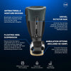 Black RCAI MPO 2000® orthopedic boot with Ambulatory Attachment, featuring antibacterial, moisture-wicking liner, swivel.