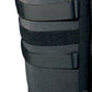 Black bariatric knee immobilizer with wide adjustable straps and padded interior, made in the USA, best orttopedic braces.